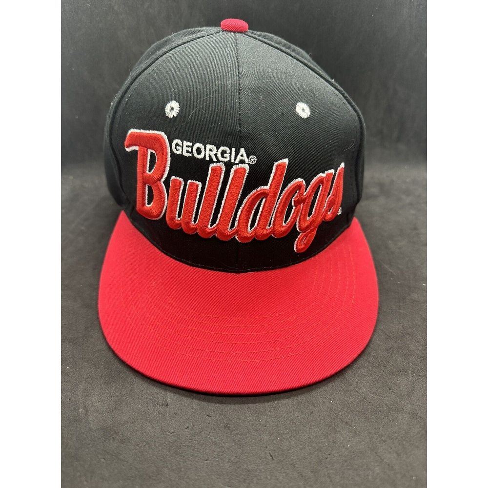 Melonwear Georgia‎ Bulldogs Single Line Script Hat Cursive Big Letter Snapback